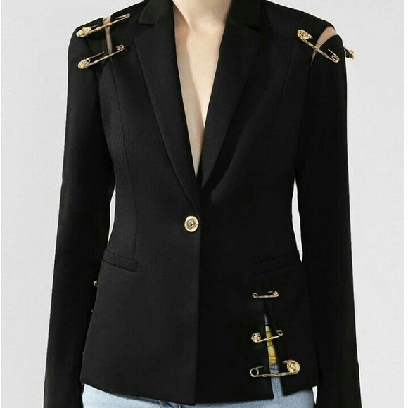 Black Blazer with Gold Accents - Picture 10 of 10